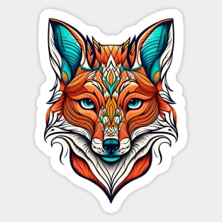 Fox Face Sticker